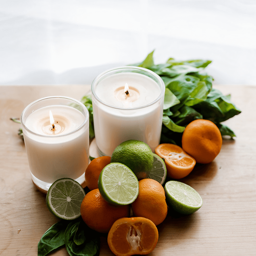 CandleXchange Mandarin, Lime & Basil Handmade Soy Candle