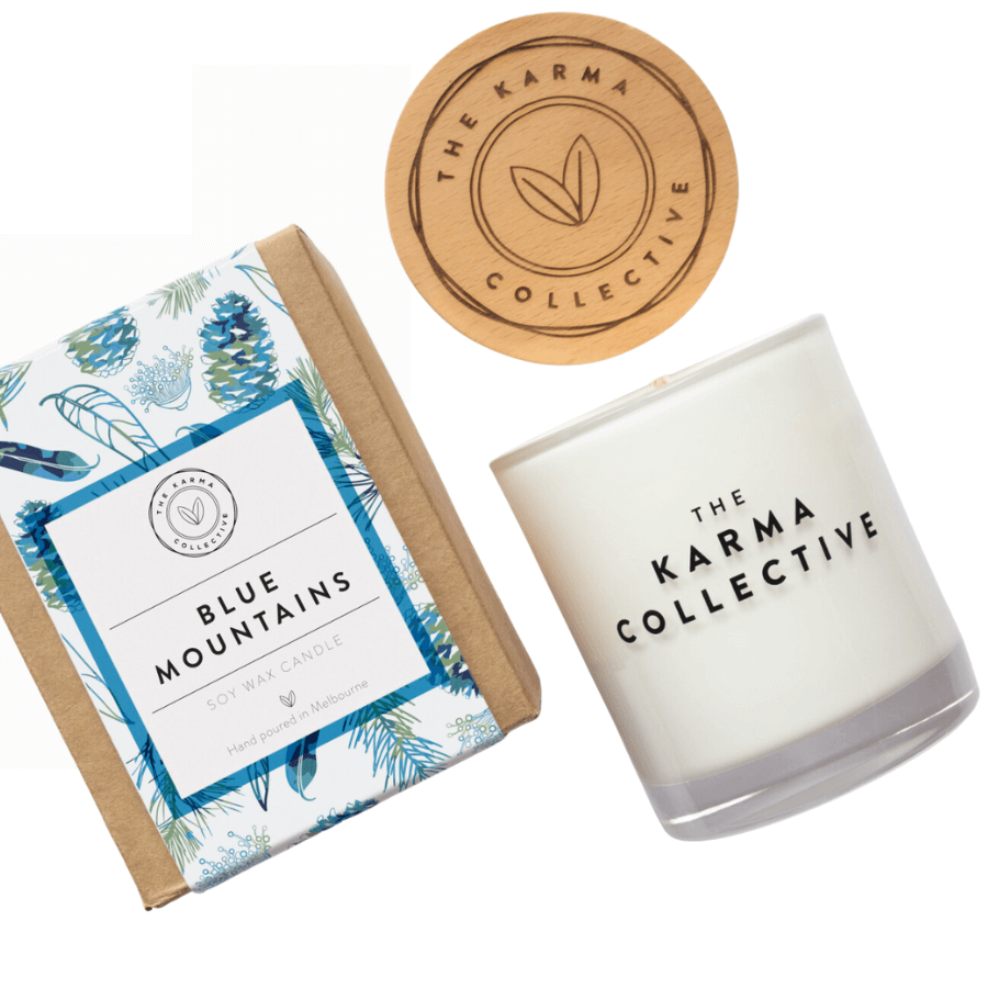Karma Collective Soy Candle Australia - Blue Mountains Scent