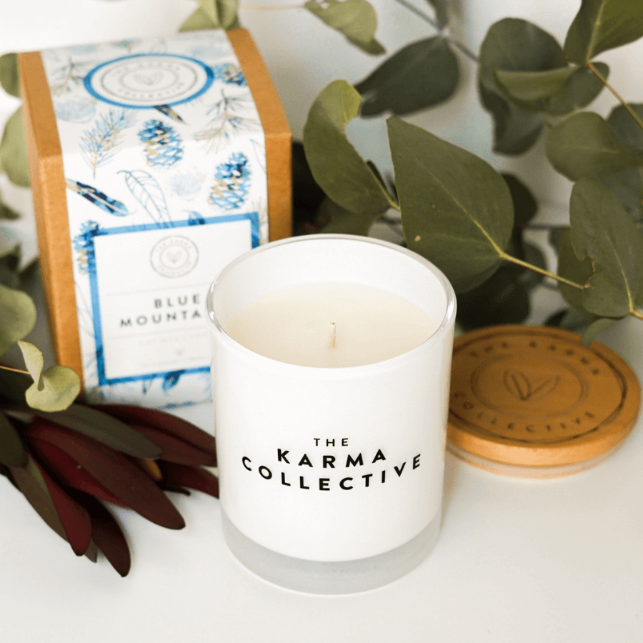 Karma Collective Soy Candle Australia - Blue Mountains Scent