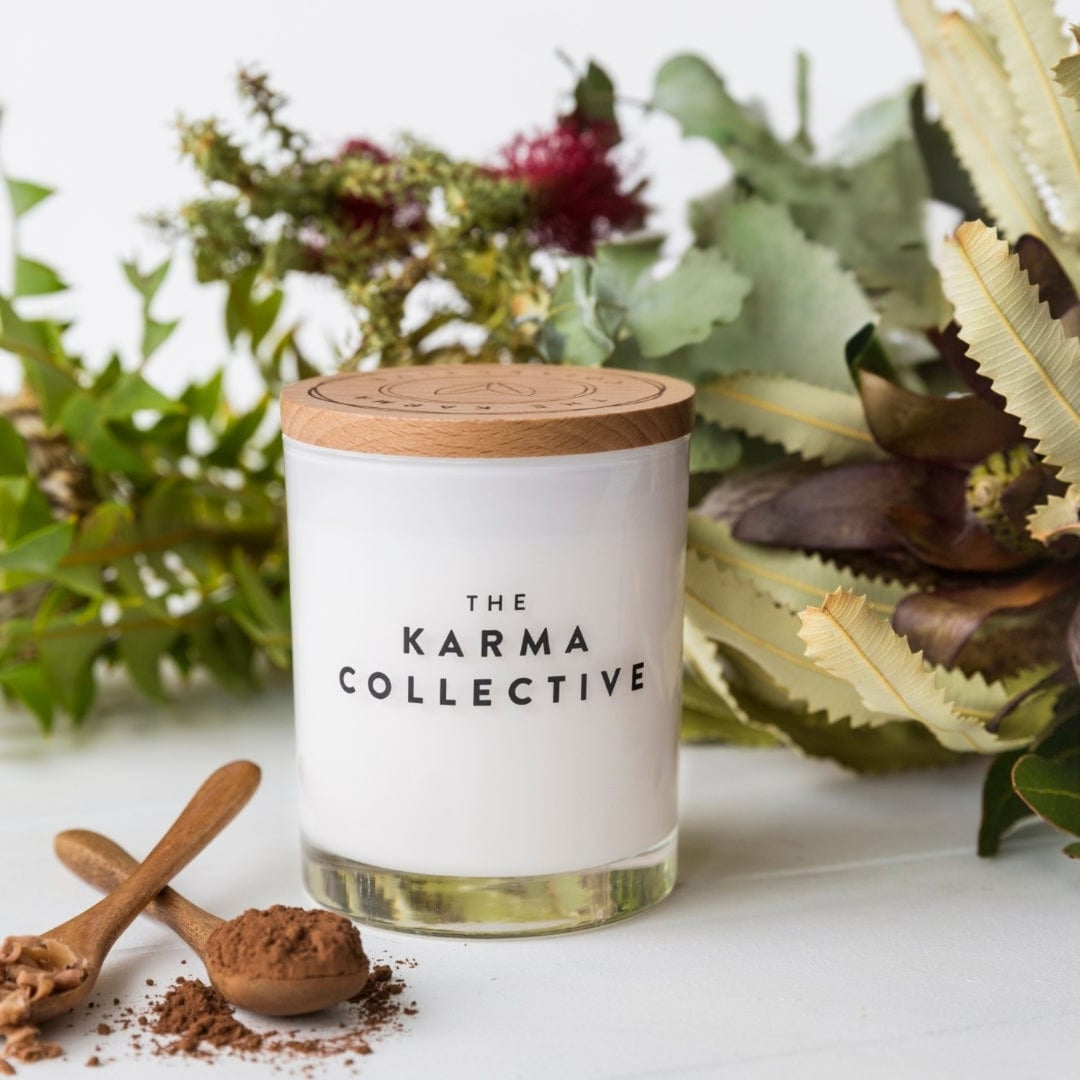 Karma Collective Cacao & Amber Natural Soy Candle