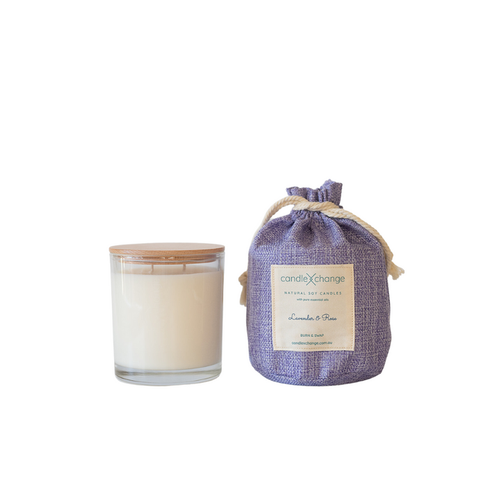 CandleXchange Lavender & Rose Soy Candle