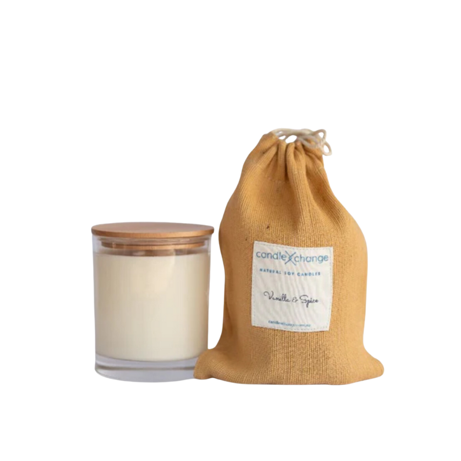 CandleXchange Vanilla & Spice Scented Candle - Vanilla Soy Candle