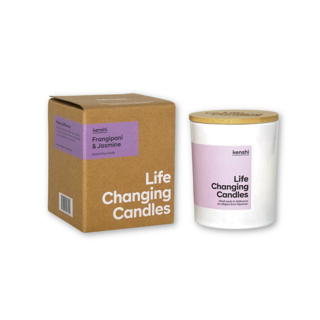 Kenshi Frangipani and Jasmine Candle