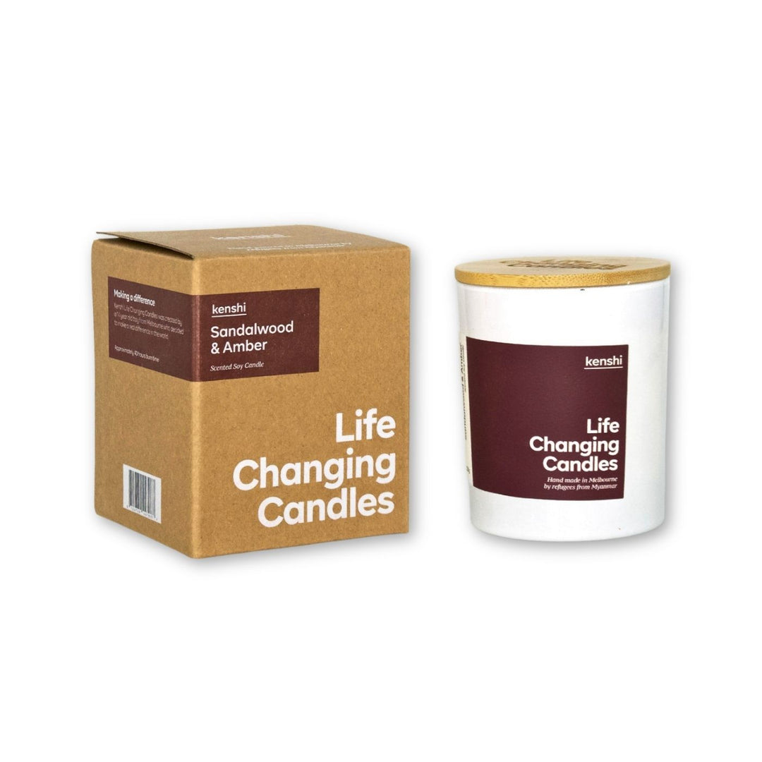 Kenshi Sandalwood and Amber Candle