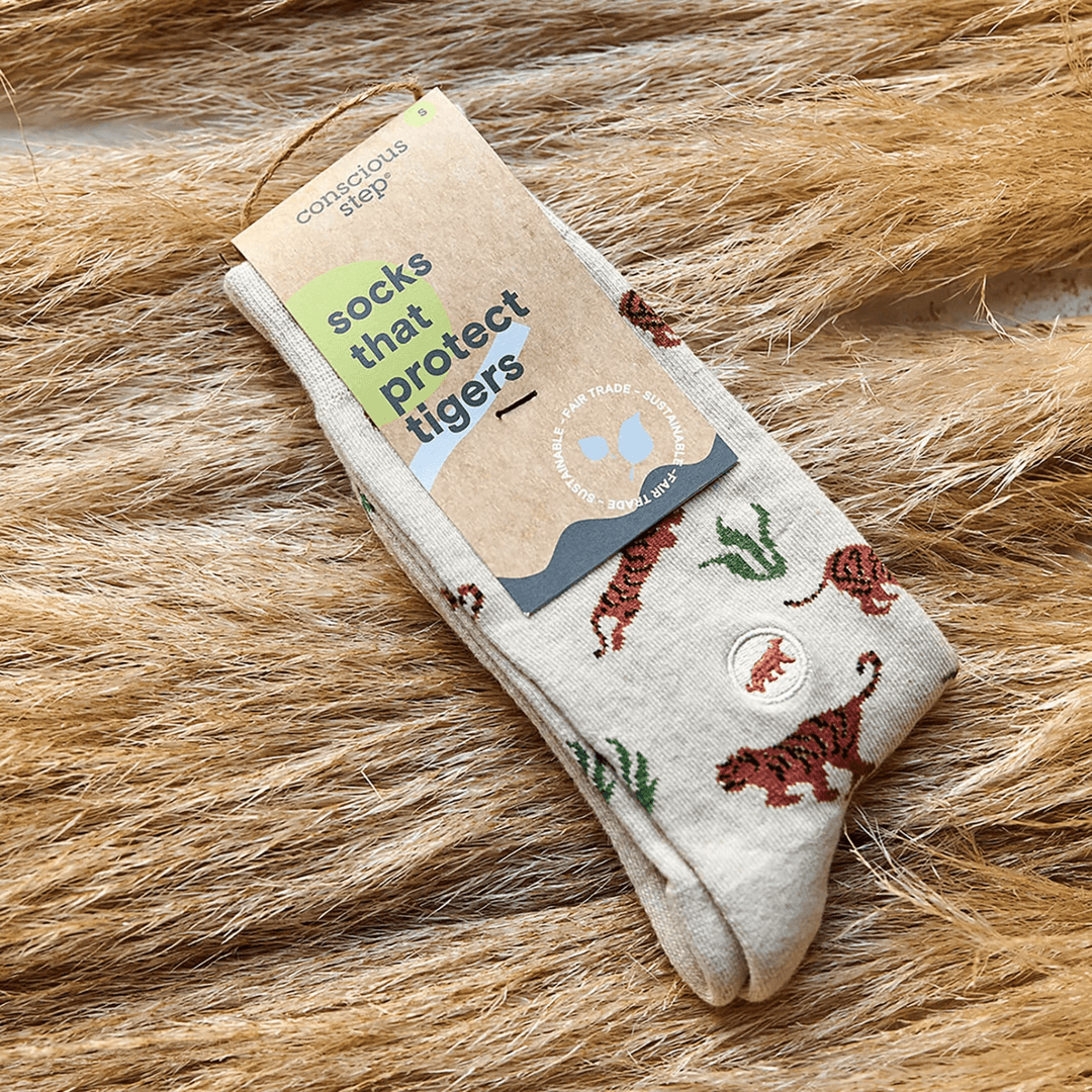 Conscious Step - Organic Fairtrade Socks that Protect Tigers