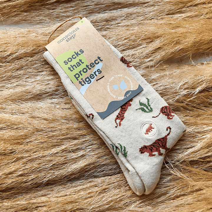Conscious Step - Organic Fairtrade Socks that Protect Tigers