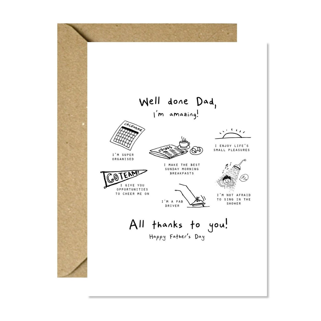 Greeting Card - Father's Day I'm Amazing Multi