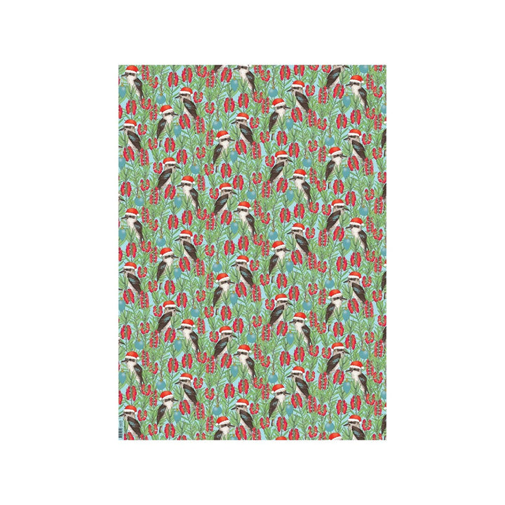 Eco friendly, 100% recycled Christmas wrapping paper featuring Victoria McGrane's art. Carbon neutral with 10% of profits aiding native wildlife and habitat.