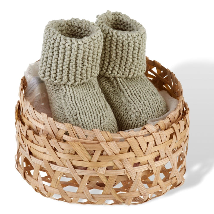 Pebble Hand-Made Knitted Baby Booties