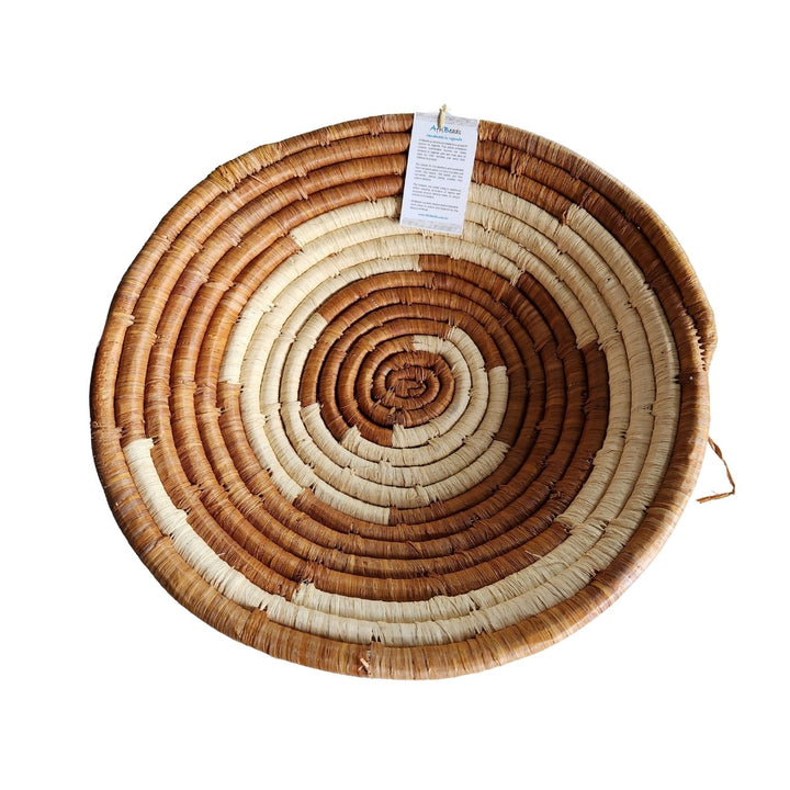 Afribeads Bowl - Large Woven Bowl. Empowering Ugandan women through fair trade. Every AfriBeads purchase supports sustainable income, education, and community transformation.