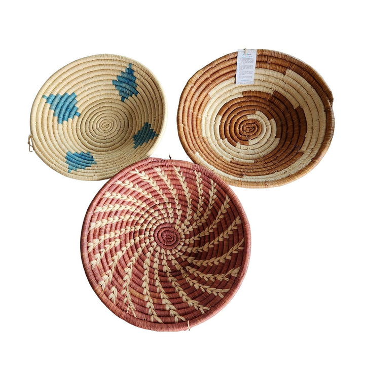 Afribeads Bowl - Large Woven Bowl. Empowering Ugandan women through fair trade. Every AfriBeads purchase supports sustainable income, education, and community transformation.