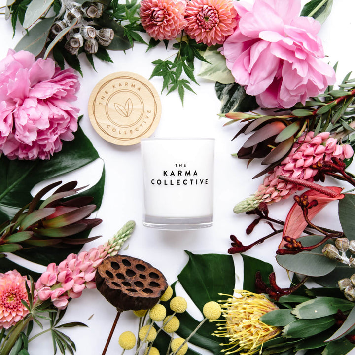 Karma Collective Lychee & Peony Soy Candle