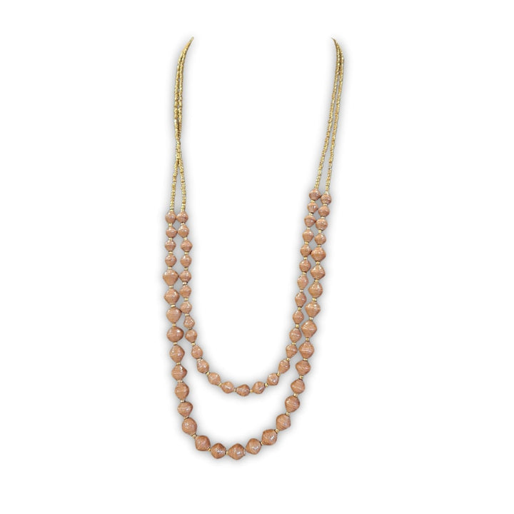 Kampala Necklace - Paper Bead Necklace. Empowering Ugandan women through fair trade. Every AfriBeads purchase supports sustainable income, education, and community transformation.