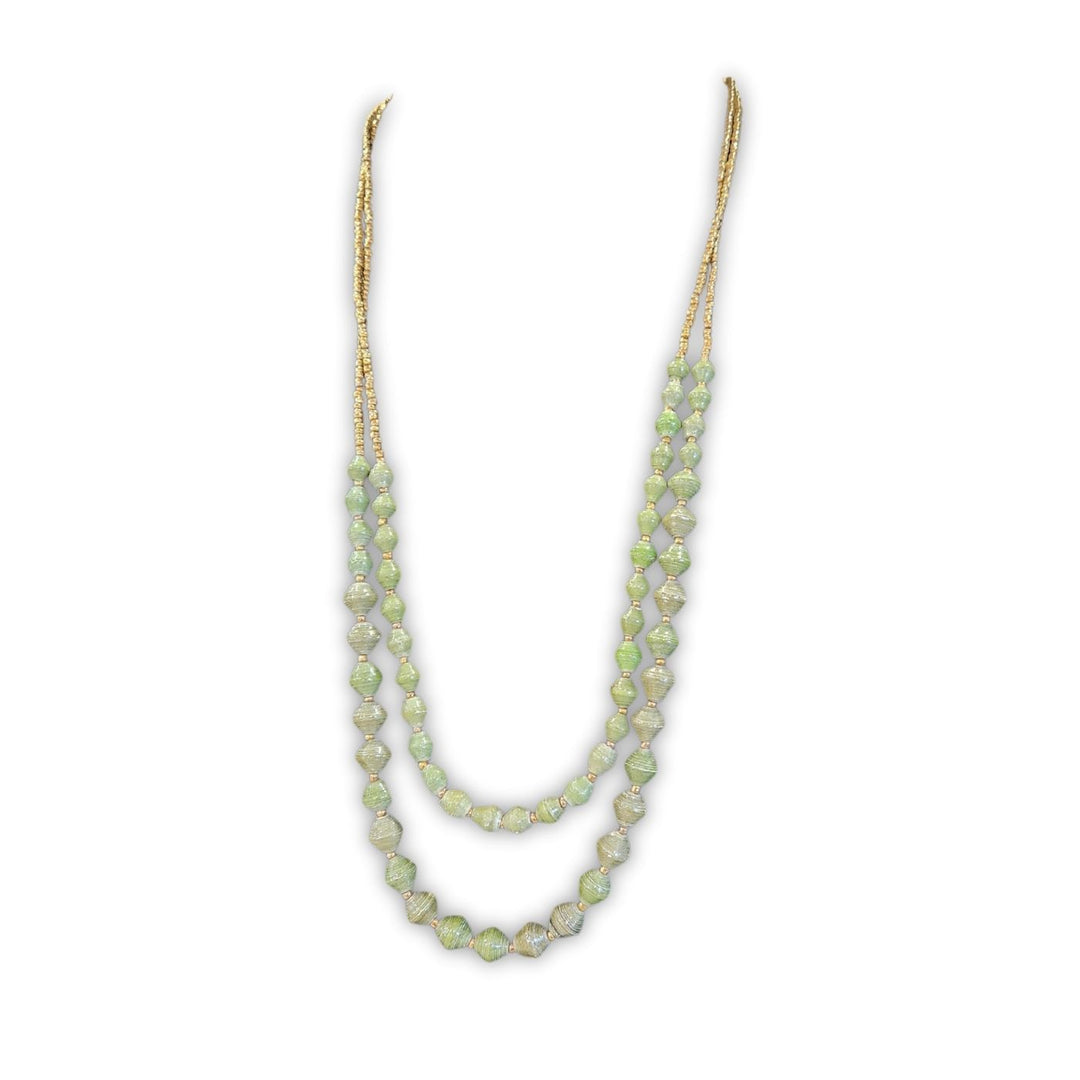 Kampala Necklace - Paper Bead Necklace. Empowering Ugandan women through fair trade. Every AfriBeads purchase supports sustainable income, education, and community transformation.