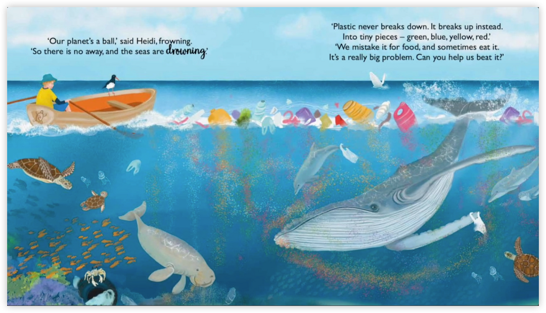 Turtle Tribe Say No to Plastic Book. A story of hope for a better future. Written to empower children, to show them that sometimes the smallest voice can have the biggest impact, and how they can make practical changes in their daily lives to reduce the problem of plastic pollution.