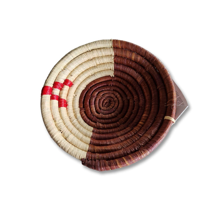 Afribeads Bowl - Small Woven Bowl. Empowering Ugandan women through fair trade. Every AfriBeads purchase supports sustainable income, education, and community transformation.
