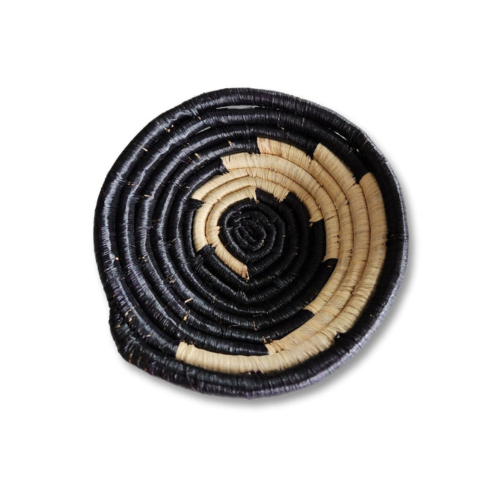 Afribeads Bowl - Small Woven Bowl. Empowering Ugandan women through fair trade. Every AfriBeads purchase supports sustainable income, education, and community transformation.