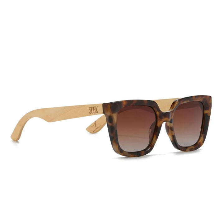 Sustainable Sunglasses - Soluna Mocha Tort. Stylish, sustainable eyewear that gives back — SOEK plants one tree for every pair sold. Look good, do good, and help reforest the planet with every purchase.