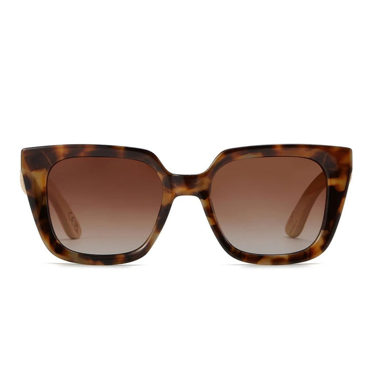 Sustainable Sunglasses - Soluna Mocha Tort. Stylish, sustainable eyewear that gives back — SOEK plants one tree for every pair sold. Look good, do good, and help reforest the planet with every purchase.
