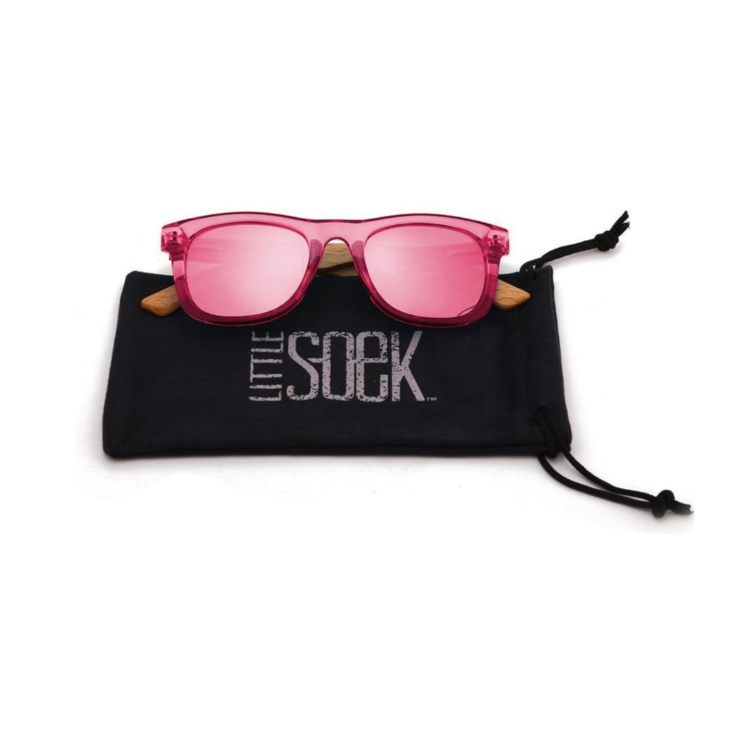 SOEK Sunglasses - Little Pearl Kids Pink Sunnies. Stylish, sustainable eyewear that gives back — SOEK plants one tree for every pair sold. Look good, do good, and help reforest the planet with every purchase.