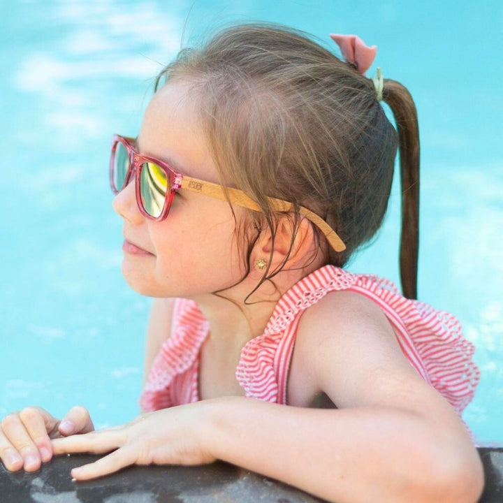 Sustainable SOEK Sunglasses - Little Pearl Kids Sunnies. Stylish, sustainable eyewear that gives back — SOEK plants one tree for every pair sold. Look good, do good, and help reforest the planet with every purchase.