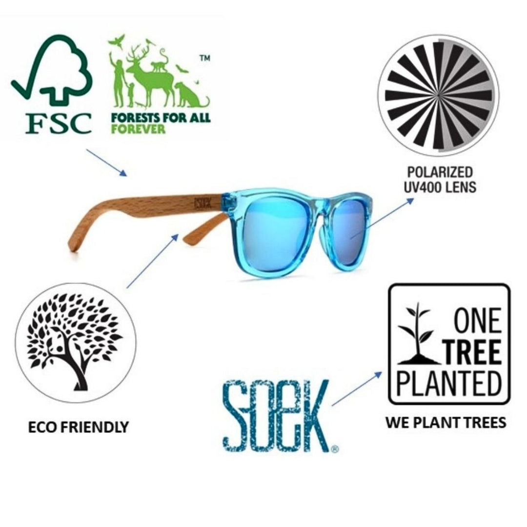 Sustainable SOEK Sunglasses for Kids. Stylish, sustainable eyewear that gives back — SOEK plants one tree for every pair sold. Look good, do good, and help reforest the planet with every purchase.