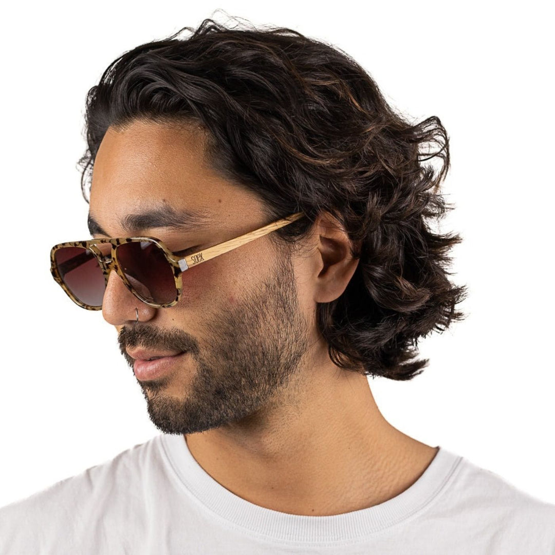 Sustainable Sunglasses - Billy Opal Tort. Stylish, sustainable eyewear that gives back — SOEK plants one tree for every pair sold. Look good, do good, and help reforest the planet with every purchase.