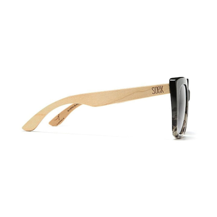 Sustainable Sunglasses - Riviera Black Ivory Tort. Stylish, sustainable eyewear that gives back — SOEK plants one tree for every pair sold. Look good, do good, and help reforest the planet with every purchase.