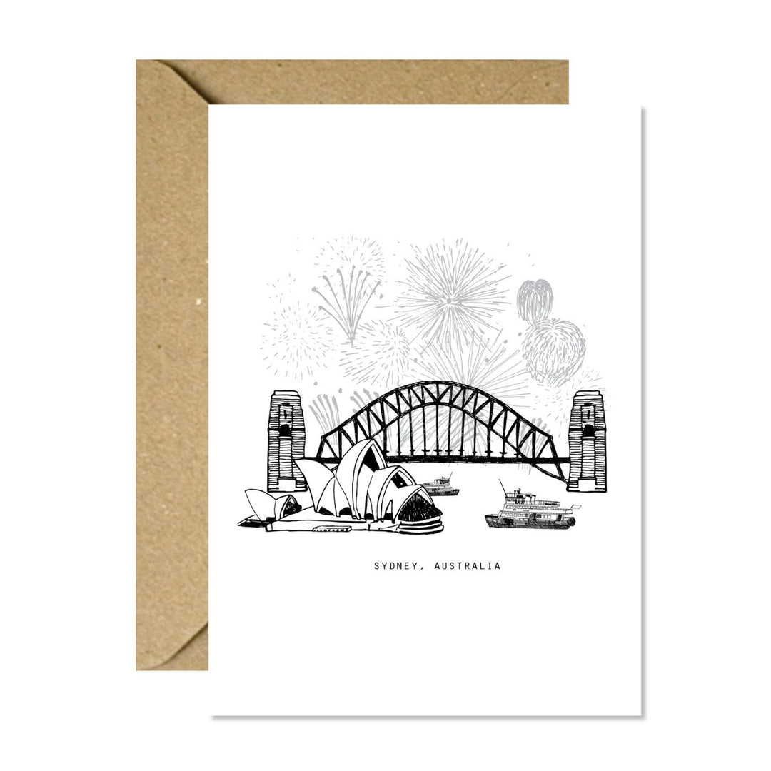 Greeting Card - Sydneyscape