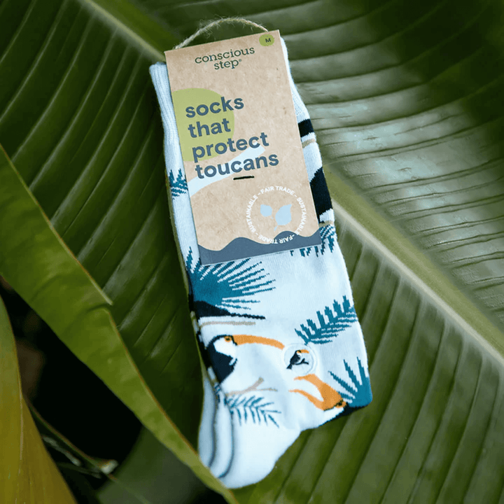 Conscious Step - Organic Fairtrade Socks that Protect Toucans