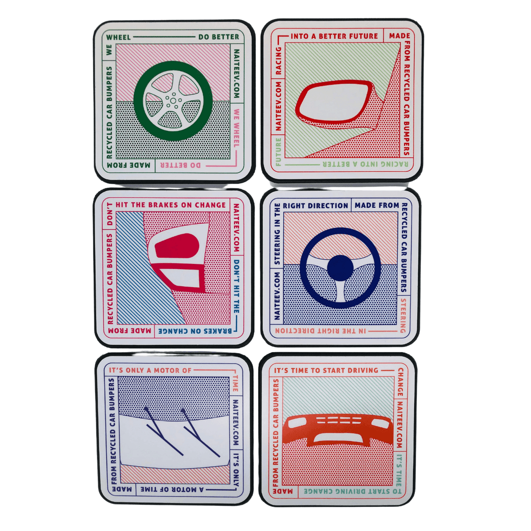 Naiteev Upcycled Coasters