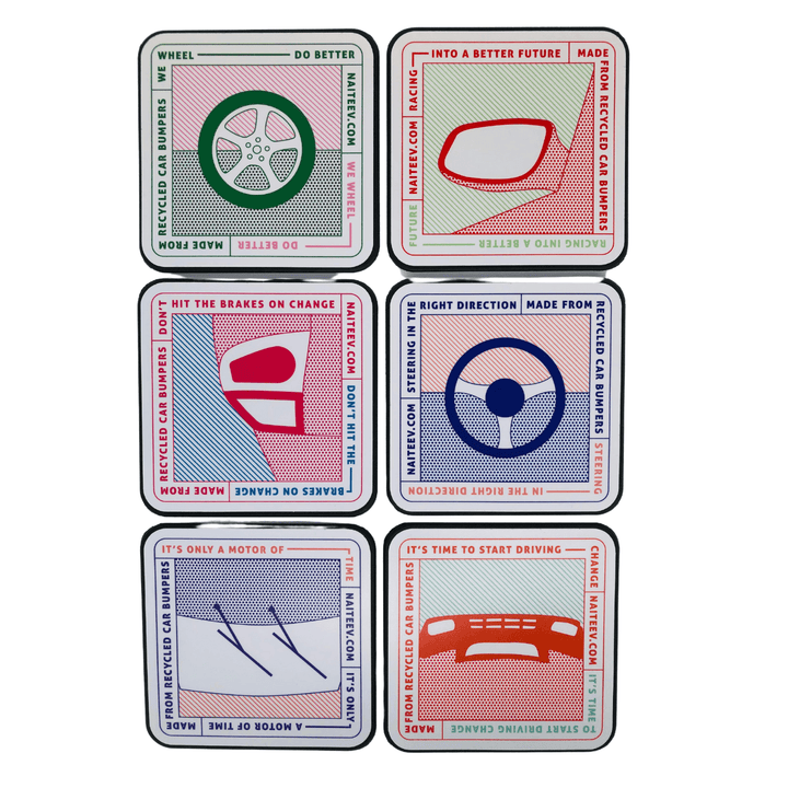 Naiteev Upcycled Coasters